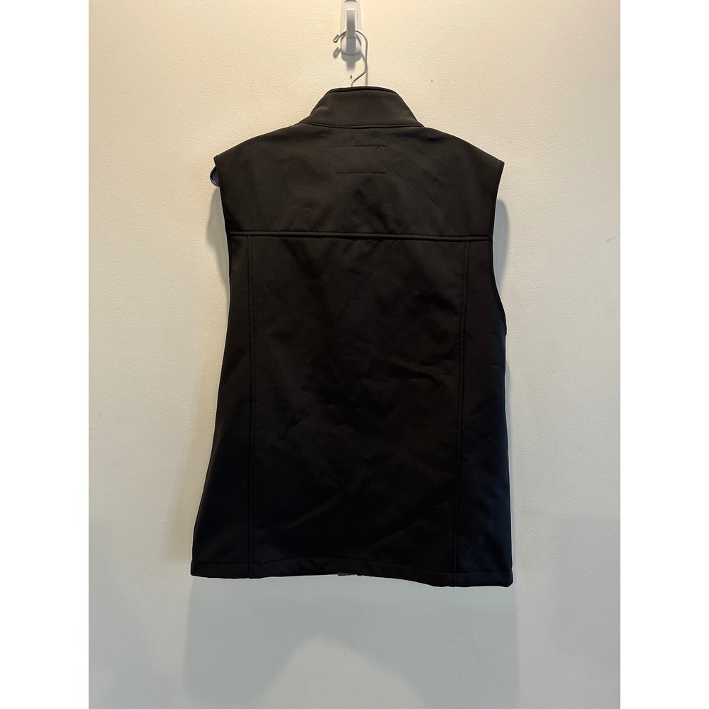 IZOD Mens Softshell Vest Black Water Resistant Fleece Lined Full Zip IZ2150 M - Picture 3 of 6